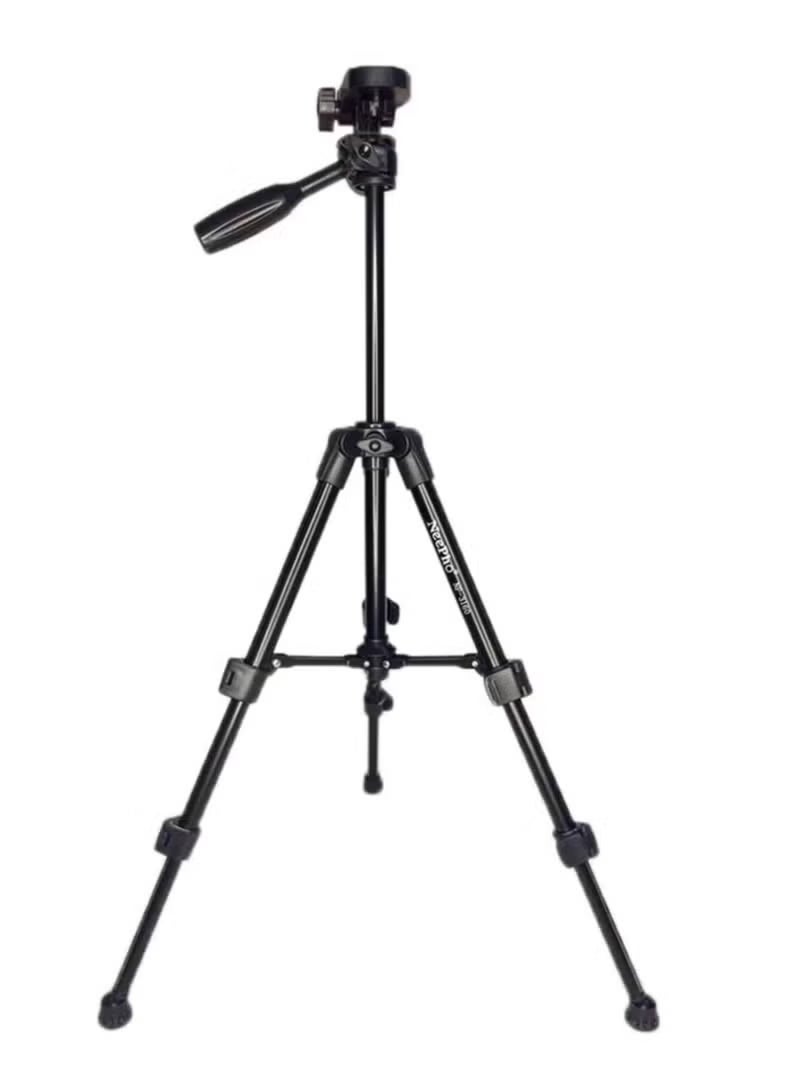 ني فو حامل ثلاثي احترافي NP-3180 عالي الجودة HP/Camera ABS+PC DSLR Universal ممتد حتى 1360 مم مطوي حتى 500 مم لوحة تحرير سريعة مع برغي 1/4 بوصة - Image 2